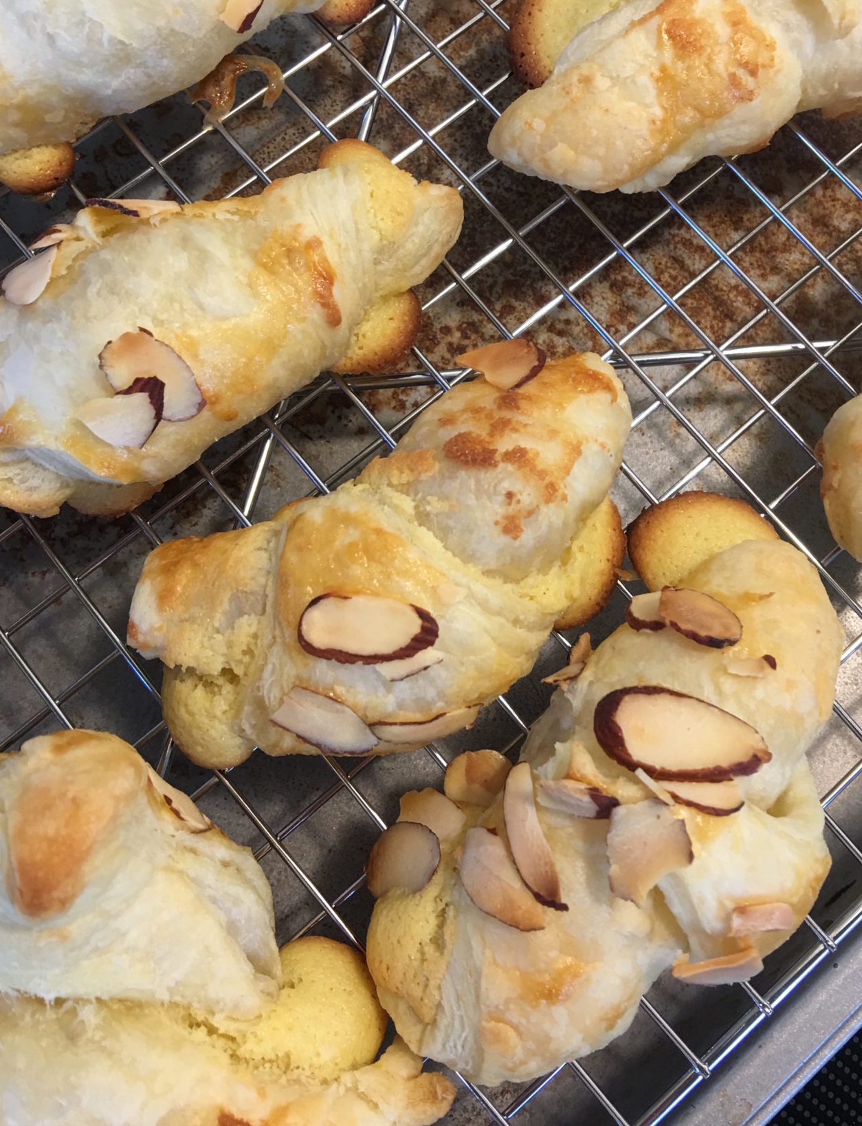 Hot from the oven Almond Croissant