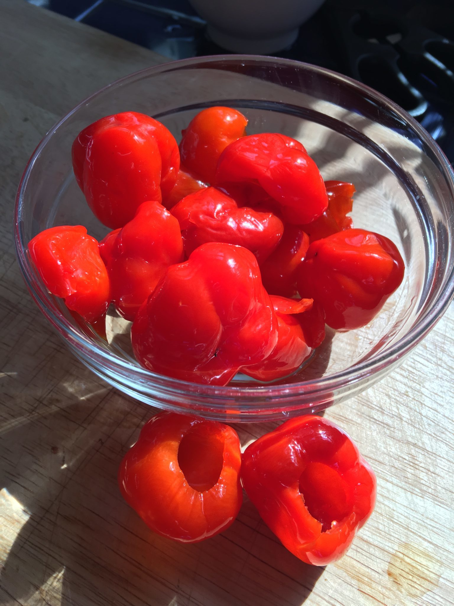 Peppadews in a bowl