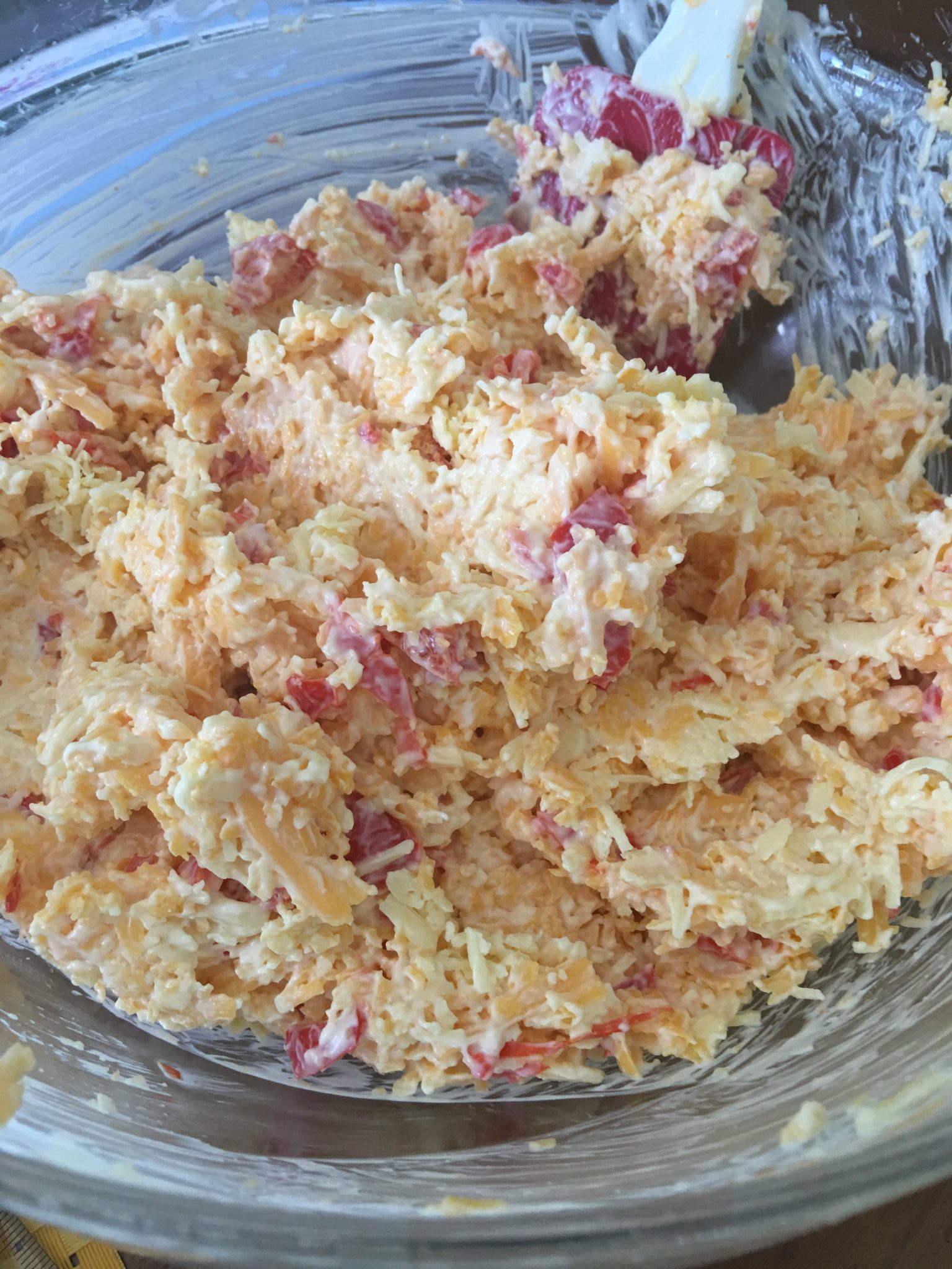 Homemade Pimento Cheese in a Bowl