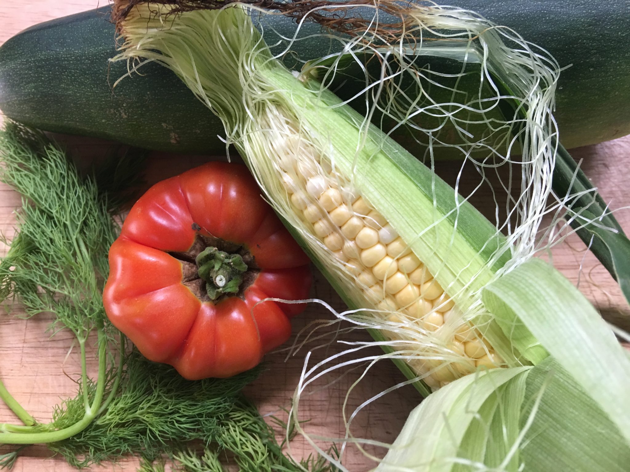 a pile of fresh vegetables