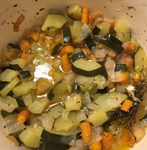 vegetables cooking