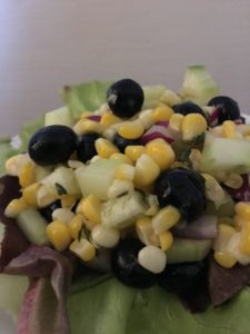 Corn and Blueberry Salad with Honey Thyme dressing