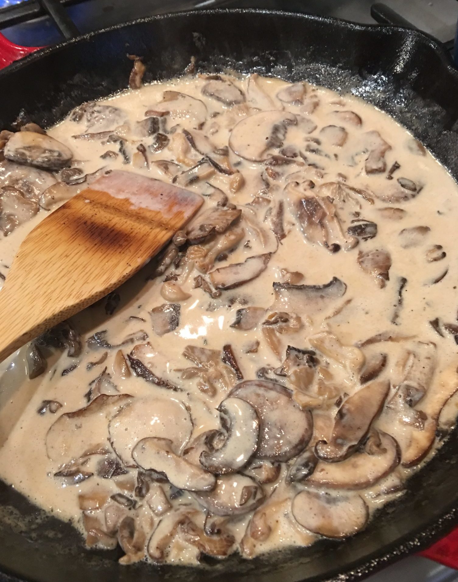 Mushroom cream sauce
