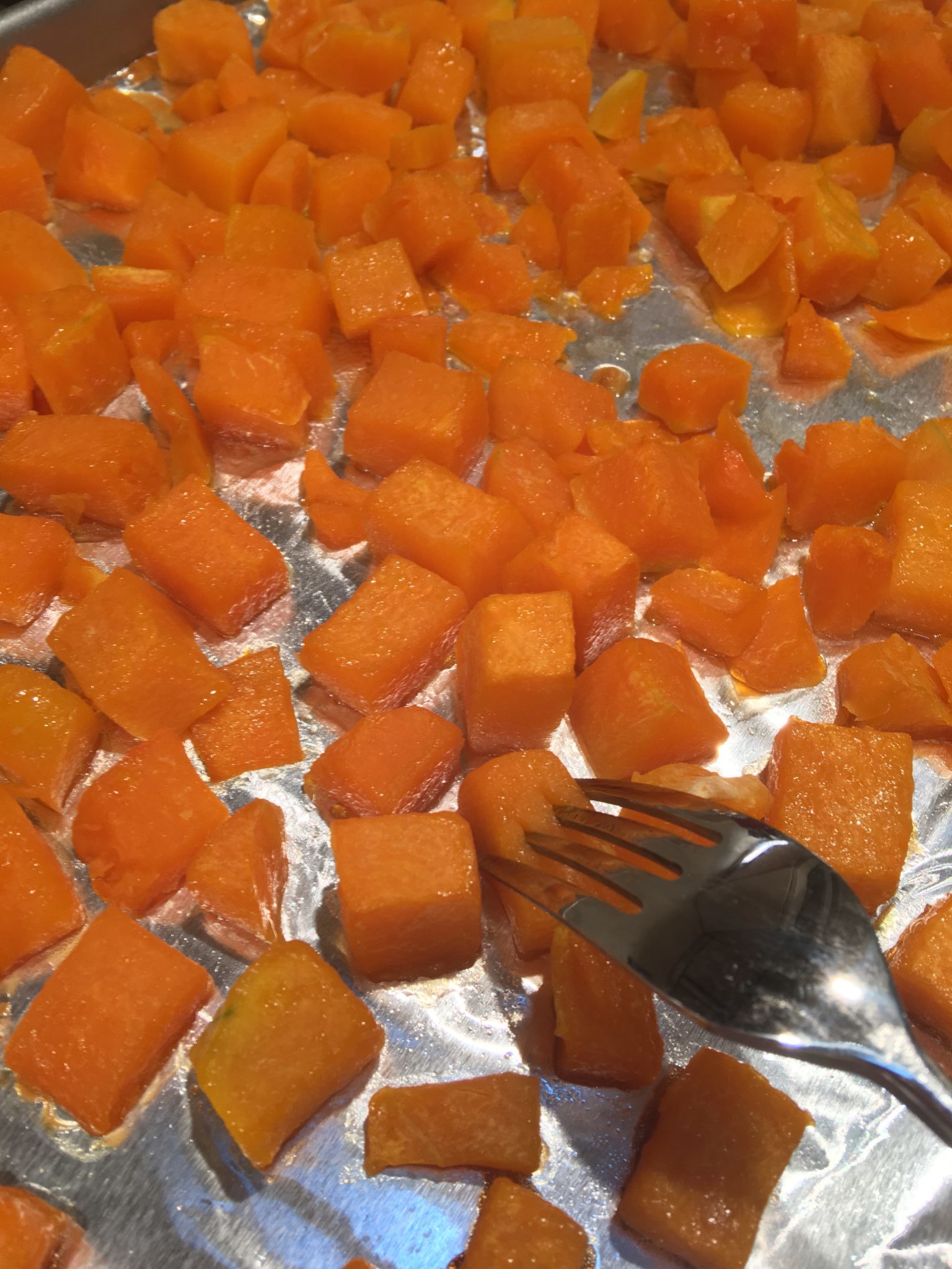 Butternut squash roasted