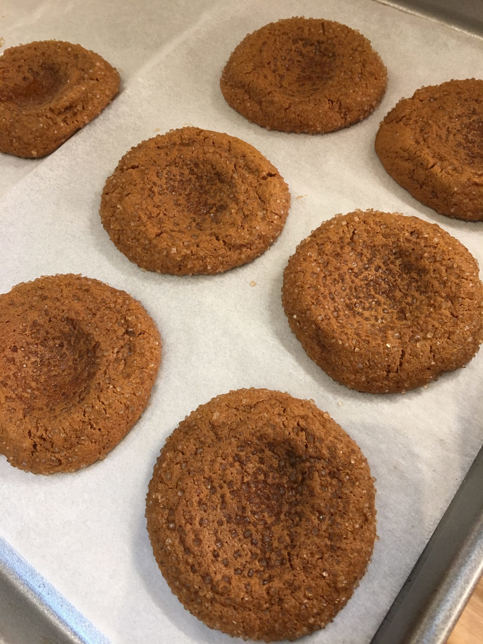 Thumbprint cookies cooling