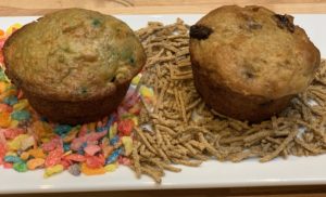 Fruity Pebble and Bran Muffins