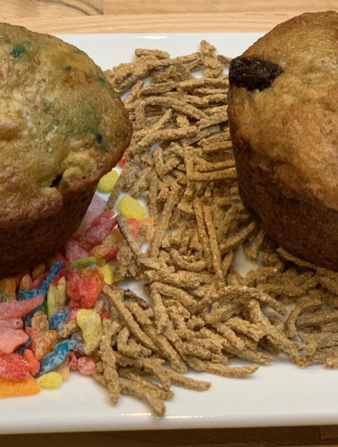 Fruity Pebble and Bran Muffins