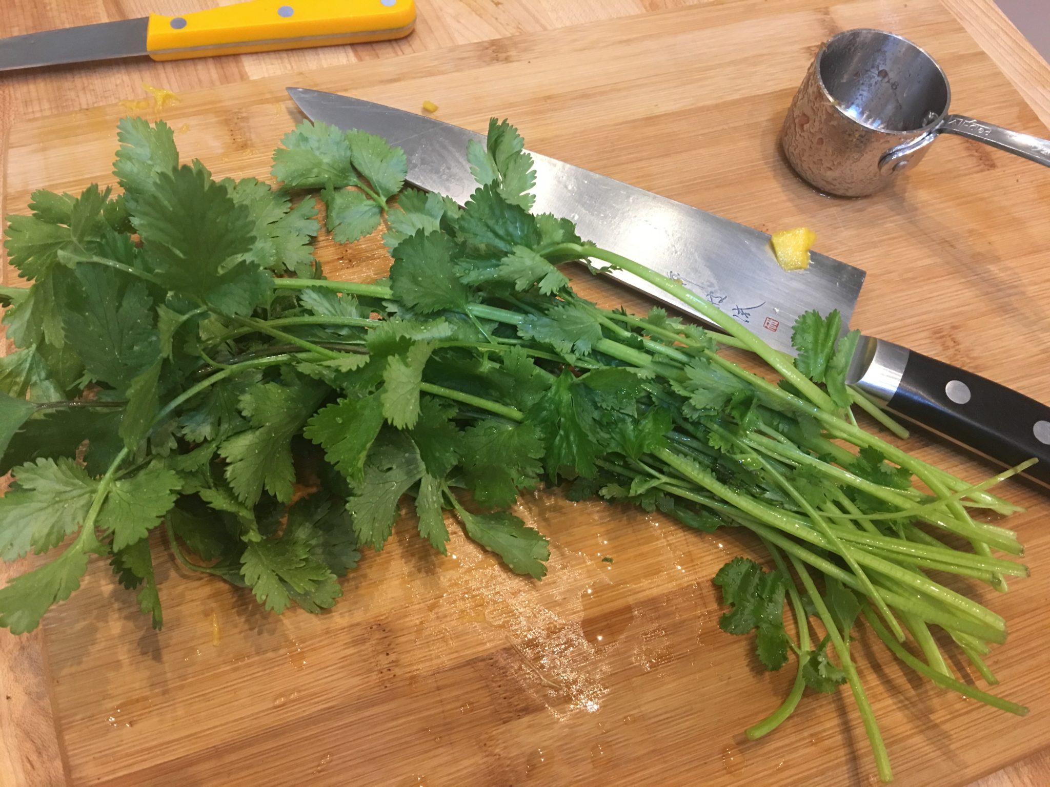 A "handful" of Cilantro