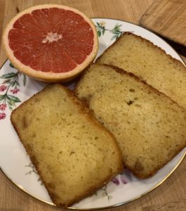 Pink Grapefruit and Ginger Quick Bread