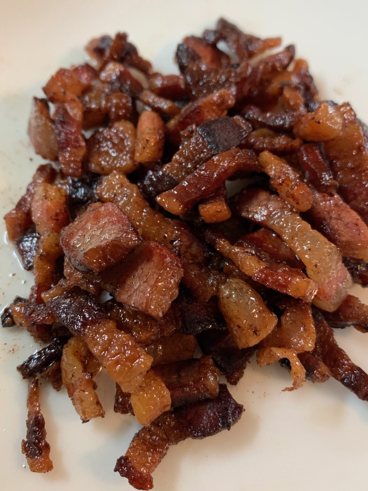 crispy cooked bacon