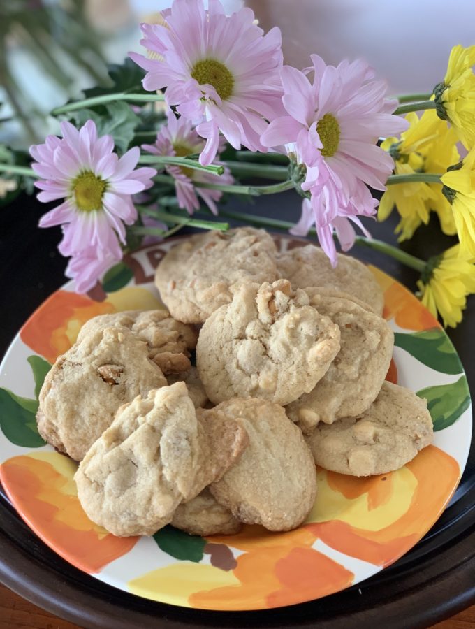White chocolate and butterscotch chip gluten-free cookies