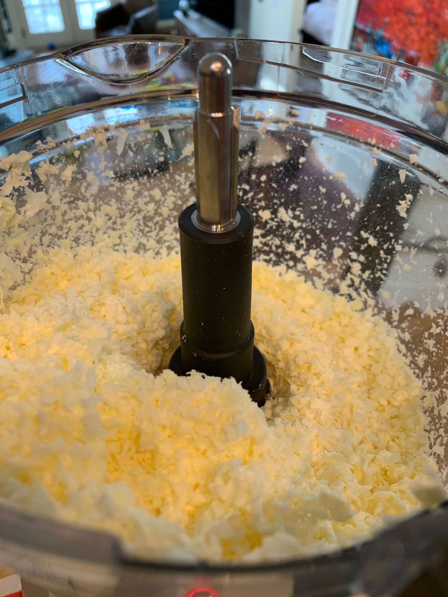 Butter shredded in food processor