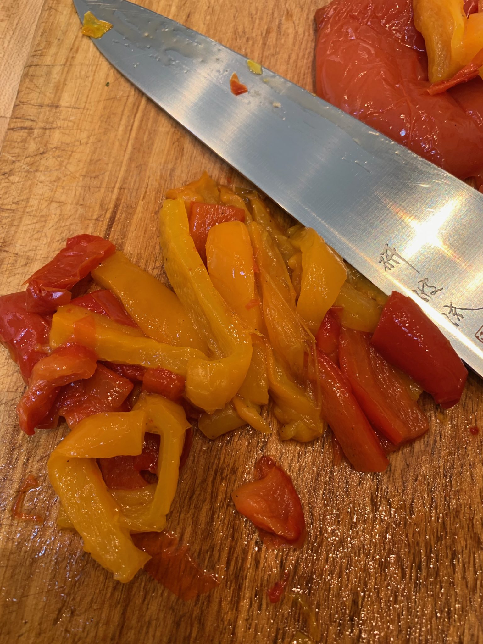 Strips of roasted pepper