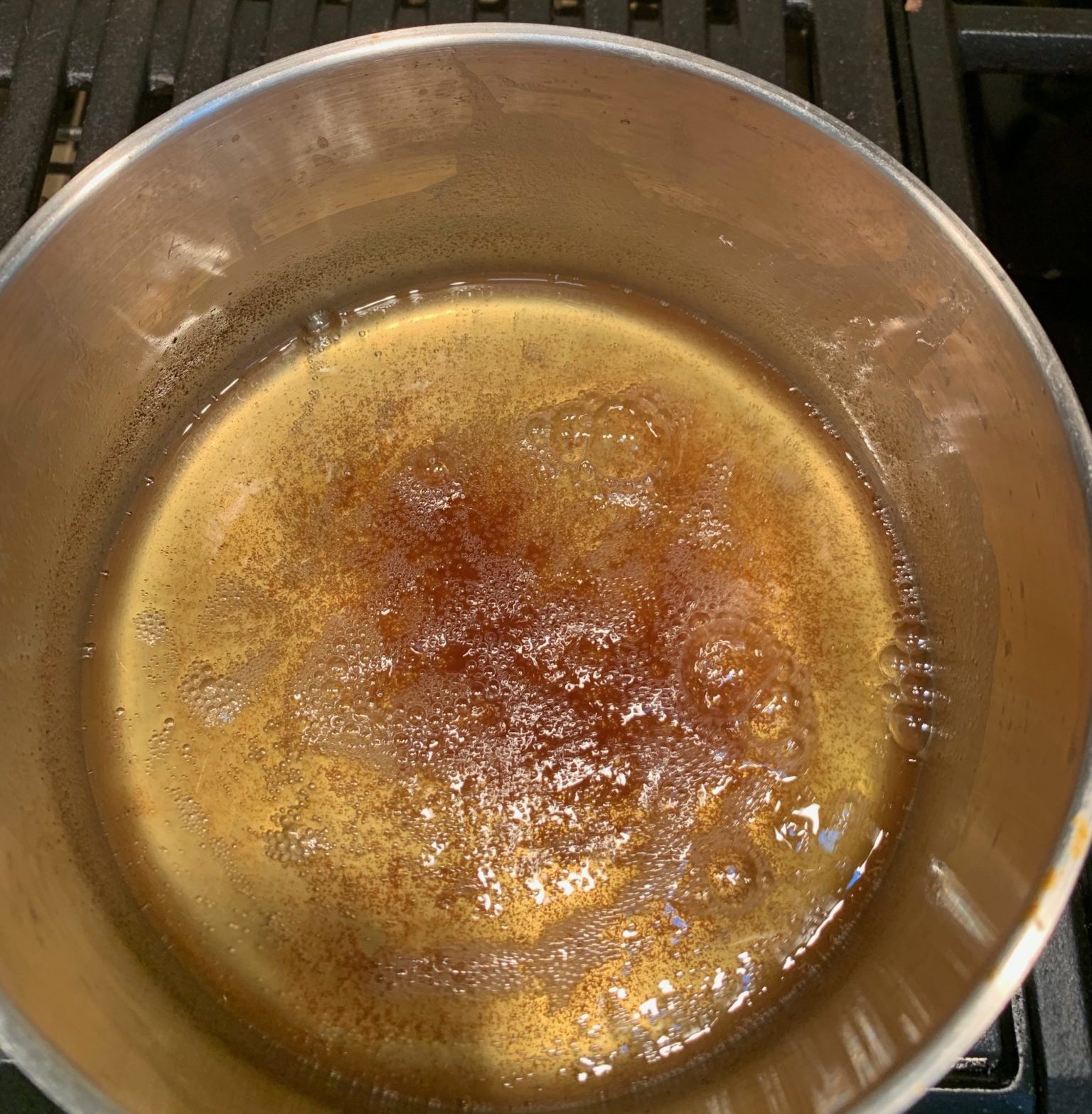 Proper degree of brown in milk solids for browned butter