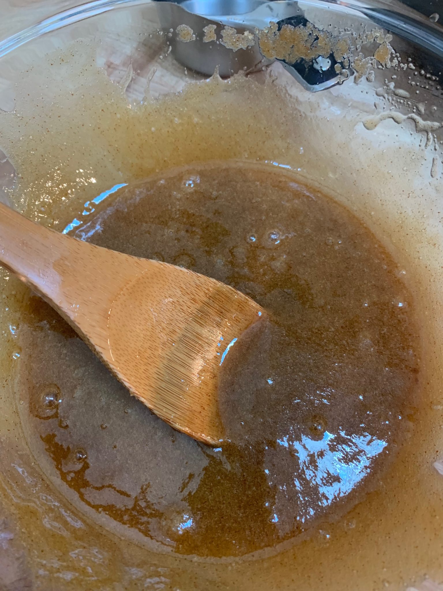 Brown butter and brown sugar mixed together