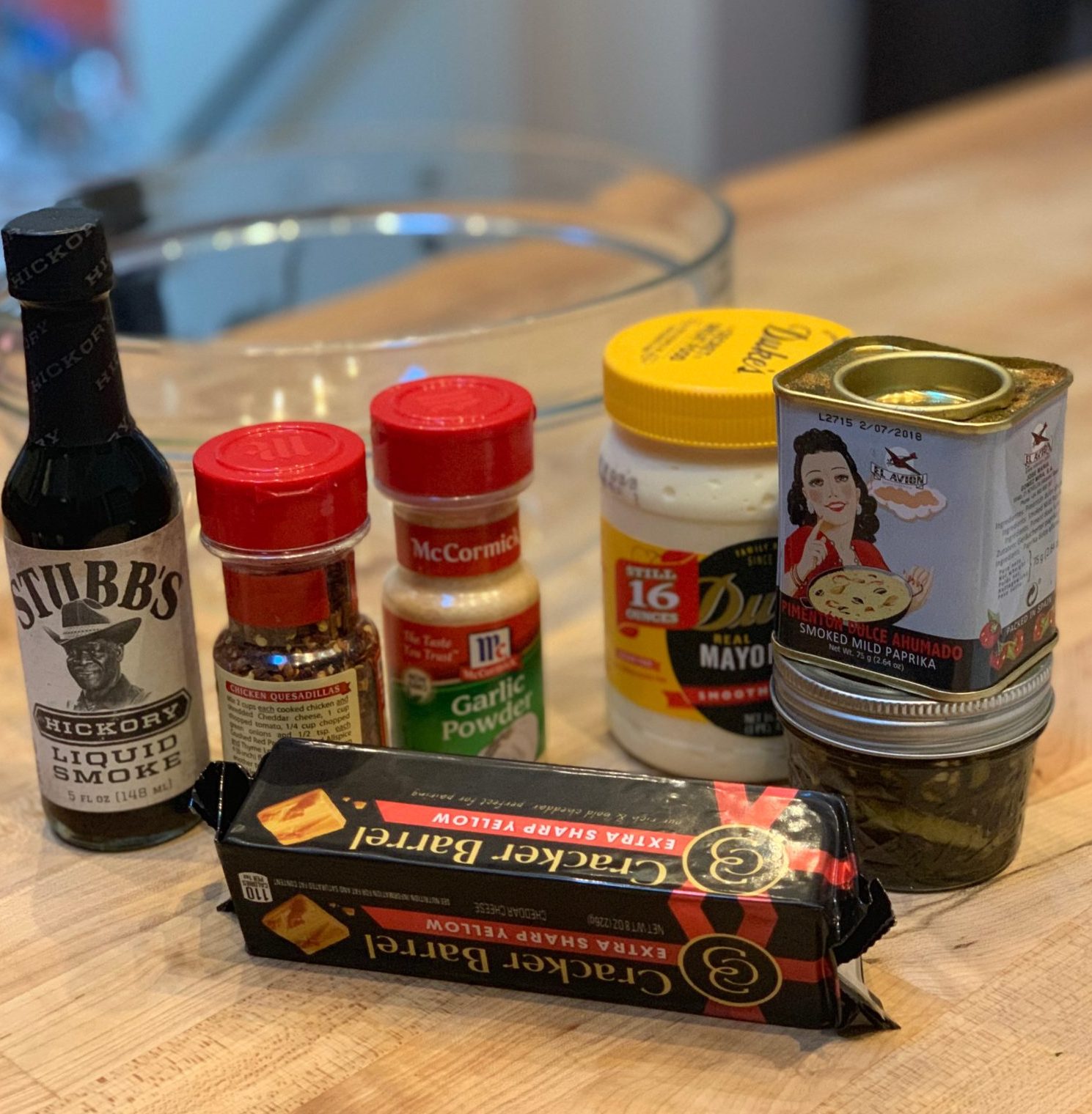 Showing the ingredients needed for Jalapeno Cheese
