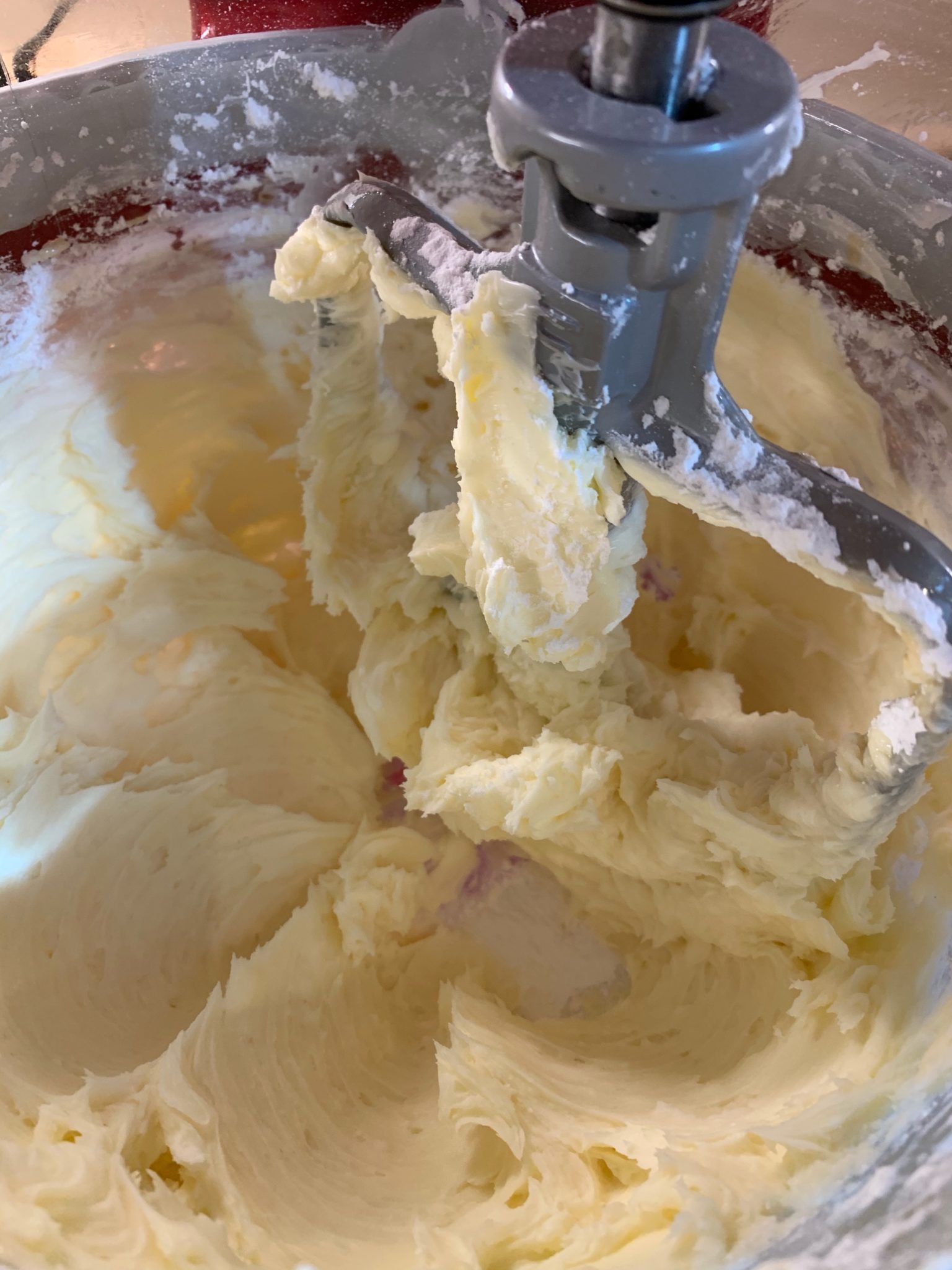 Shortbread dough will become loose as the butter is beaten into the sugar