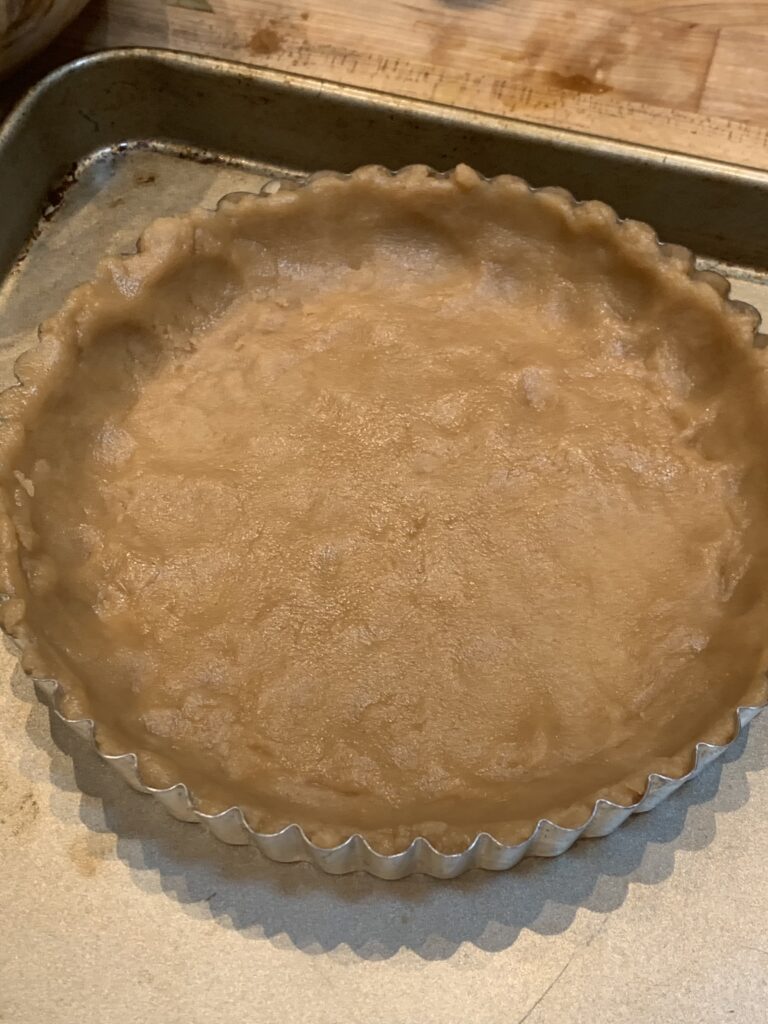 No-Roll Pastry pressed into a tart pan