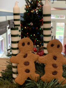 Two gingerbread men