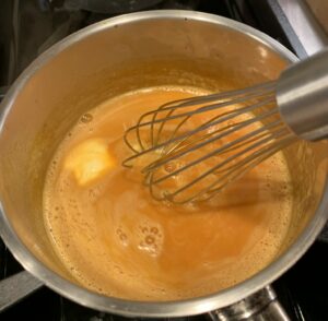 Making a beurre monte
