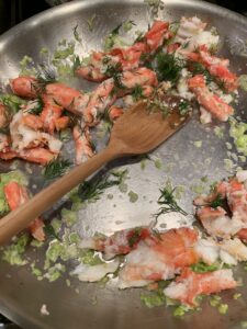 Sauteed King Crab meat
