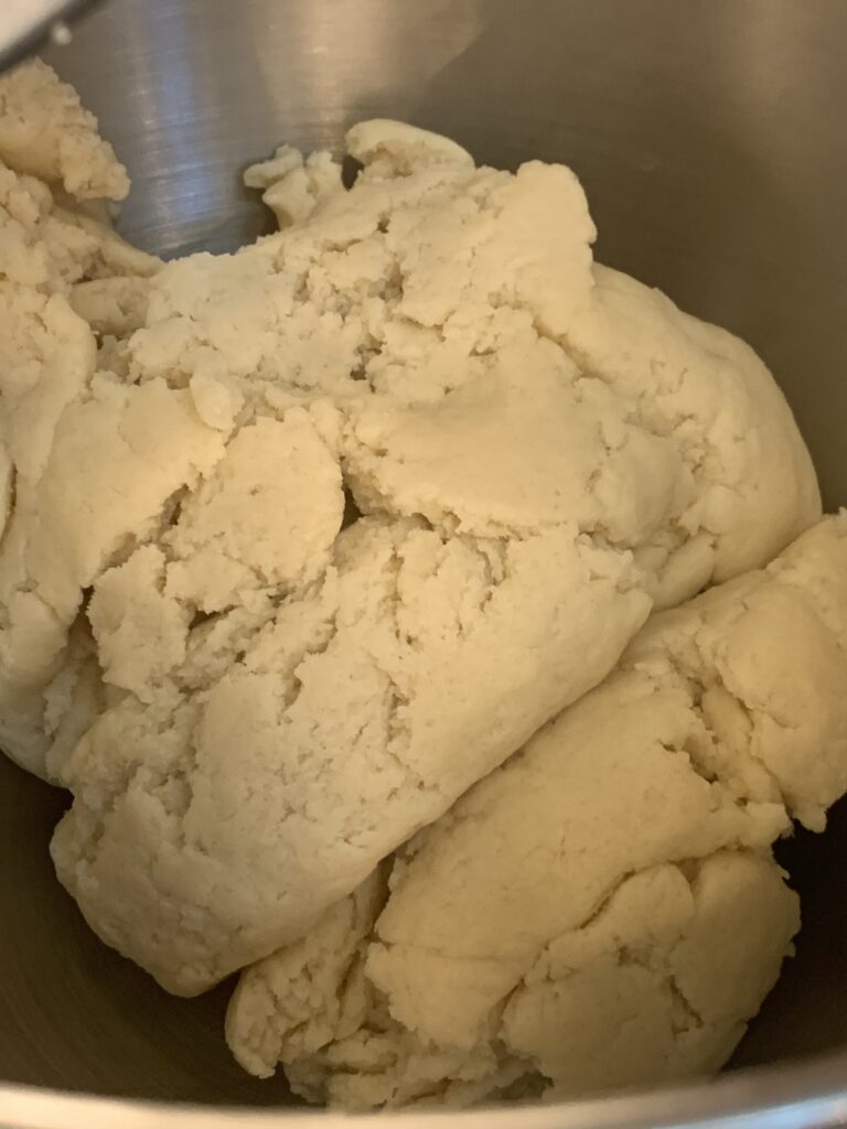 Butter beaten into floour for reverse creaming