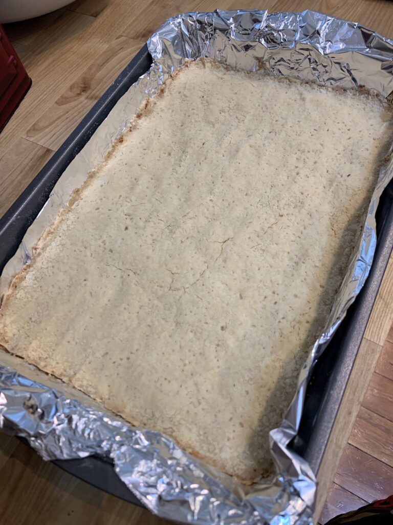 BAked crust for cookie bars
