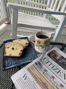 Lemon raspberry quickbread