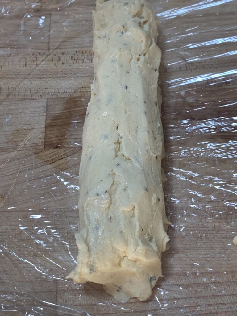 a log of cookie dough