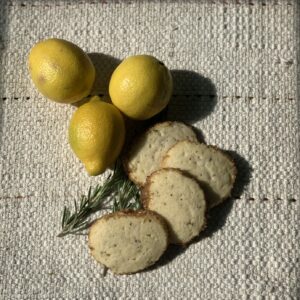 Rosemary and Lemon Shortbread Cookies