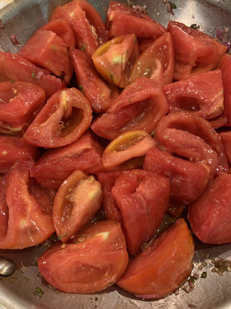 Seeded tomatoes
