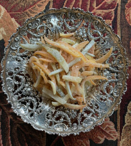 Candied fruit peel