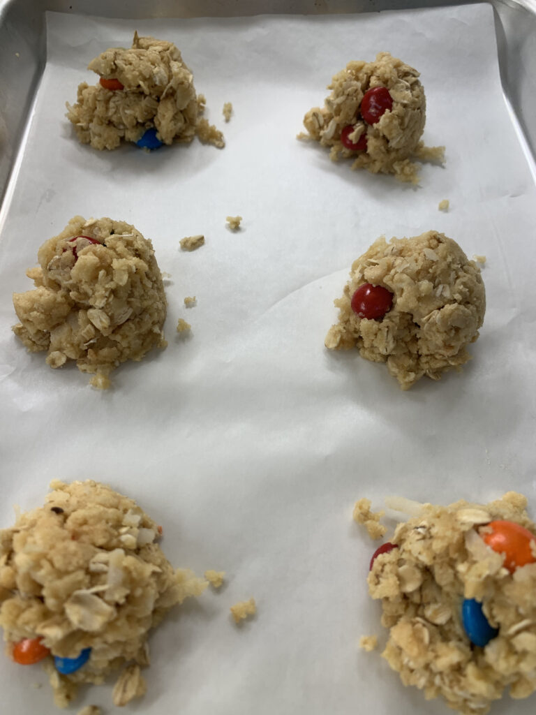 Unbaked Dump Cookies