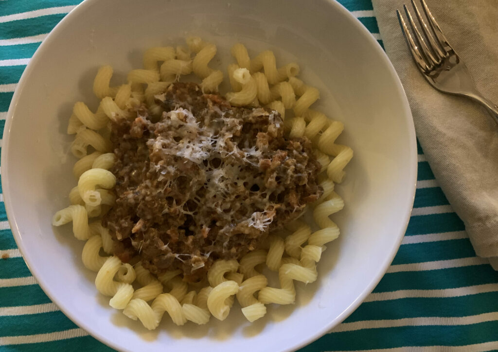 Musroom bolognese