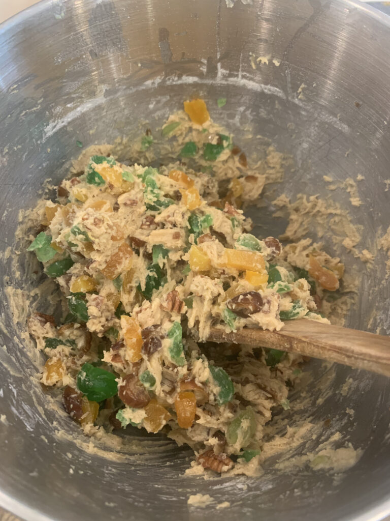 cookie batter for fruitcake cookies