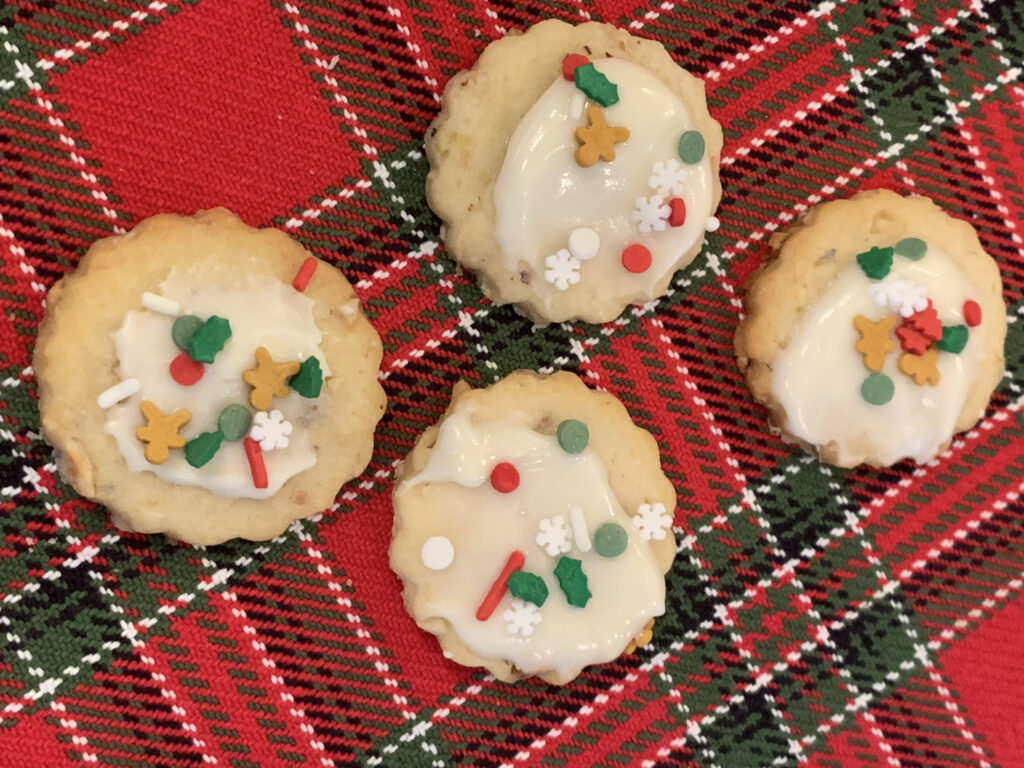 Glazed Lime Hazelnut Cookies