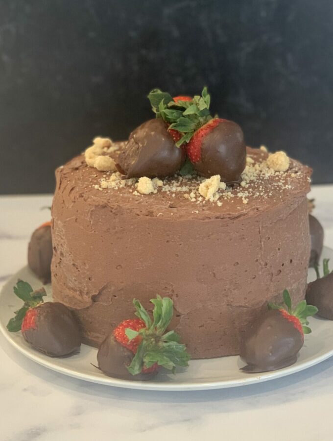 Chocolate strawberry Cake