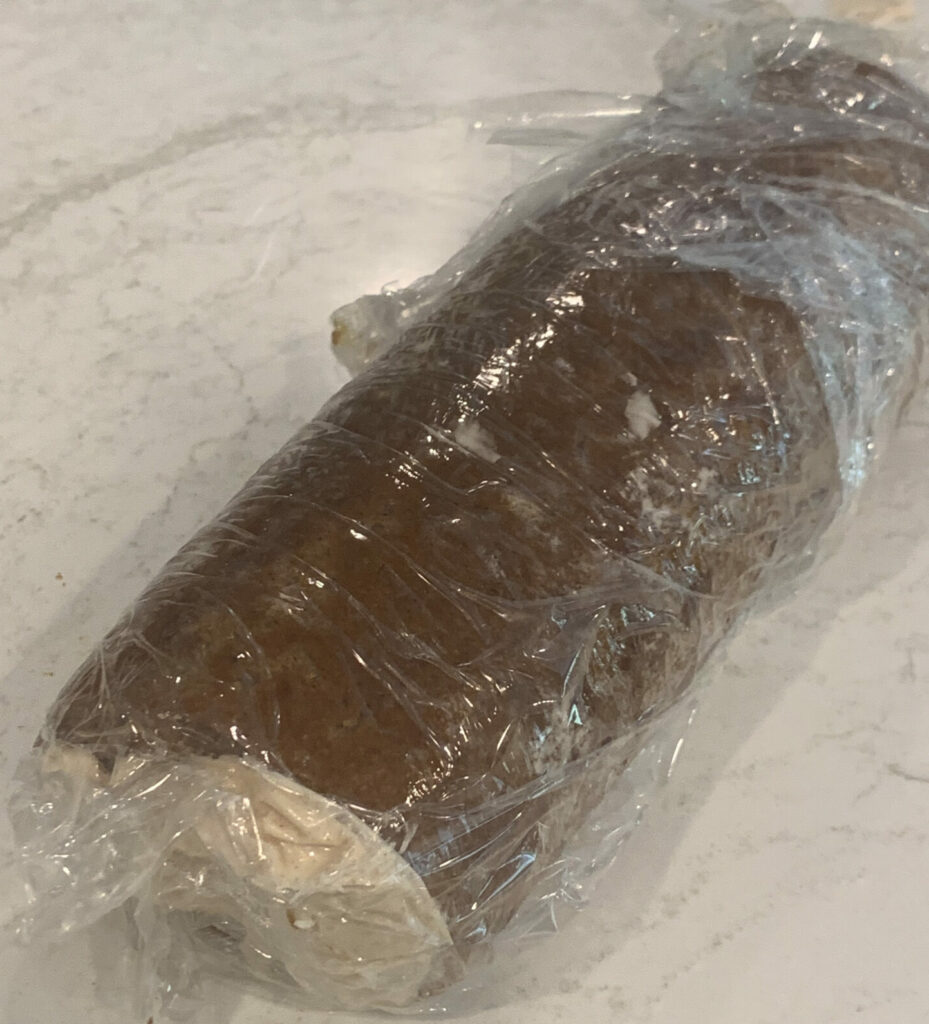Tightly wrapped Swiss Roll Cake