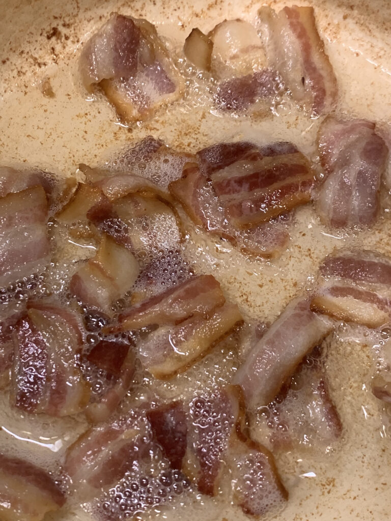 Slow cooked bacon