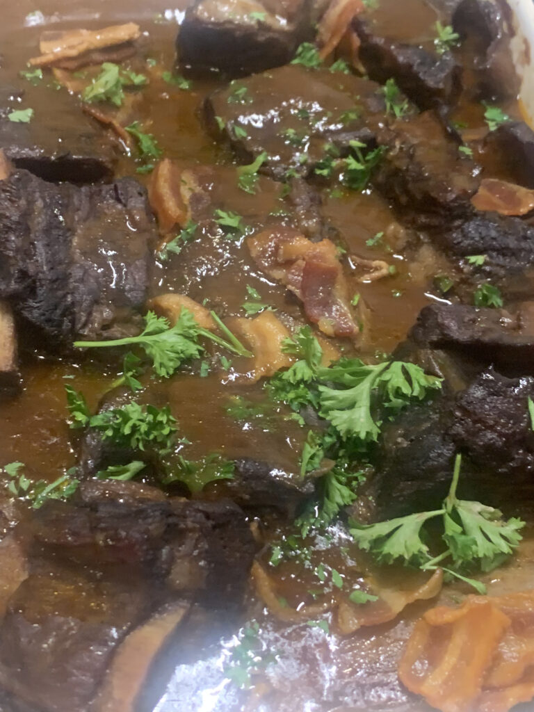 serving suggestion for Braised Beef Short Ribs