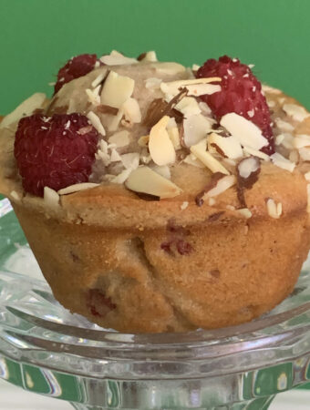 Almond and RAspberry Muffin