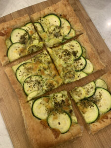 Zucchini Tart with Puff Pastry