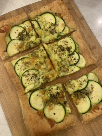 Zucchini Tart with Puff Pastry